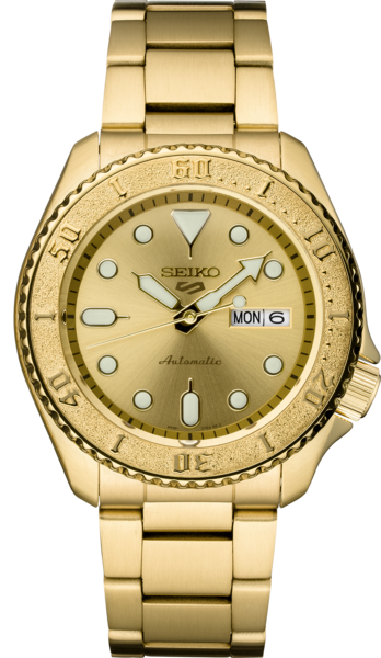 Seiko SRPE74 Seiko 5 Sports Men's Watch Gold-Tone 42.5mm Stainless Steel