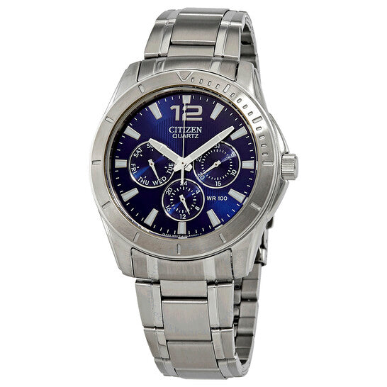 Quartz Blue Dial Stainless Steel Men's Watch AG8300-52L