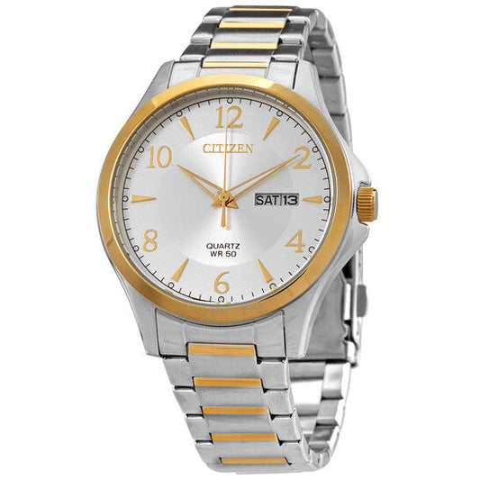 Quartz Silver Dial Two-tone Men's Watch BF2005-54A