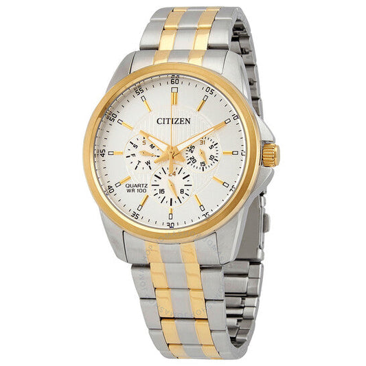 Chronograph Quartz Silver Dial Men's Watch AG8344-57B