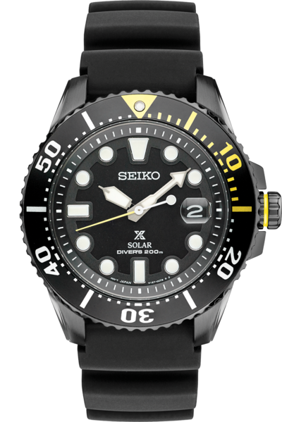 Seiko SNE441 Prospex Men's Watch Black 43.5mm Stainless Steel