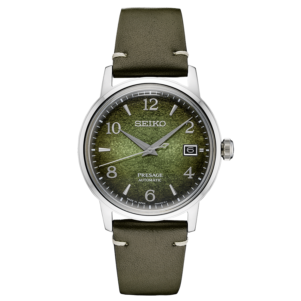 Seiko Presage Limited Edition SRPF41 Automatic Green Leather Watch