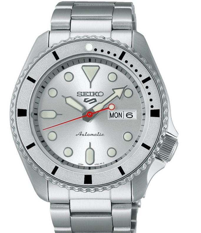 SEIKO SRPK03 5 GMT Automatic Silver Dial Men's Watch LIMITED EDITION