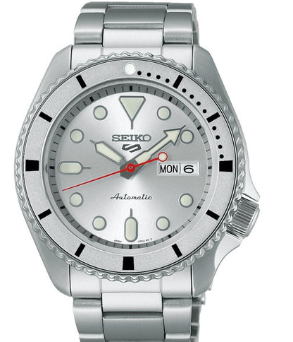 SEIKO SRPK03 5 GMT Automatic Silver Dial Men's Watch LIMITED EDITION