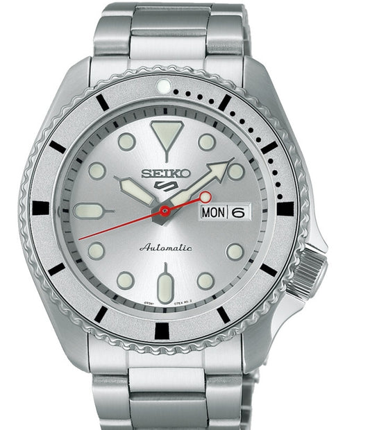 SEIKO SRPK03 5 GMT Automatic Silver Dial Men's Watch LIMITED EDITION