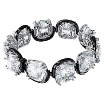 Harmonia bracelet, Cushion cut crystals, White, Mixed metal finish 5600047