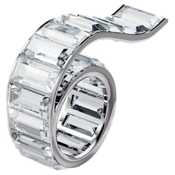 Matrix ring, White, Rhodium plated